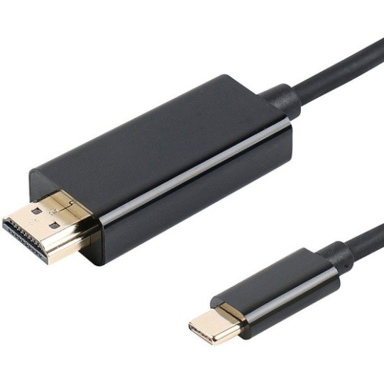 Кабель-адаптер USB 3.1 Type-Cm --> HDMI A(m) 3840x2160@30Hz, 1.8m VCOM