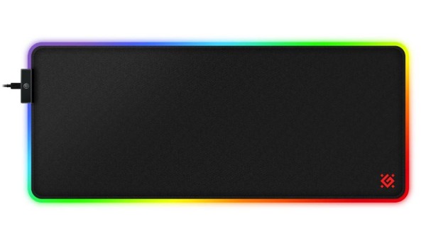Defender Игровой коврик Black XXL HUB Light 780*300*4 мм, RGB