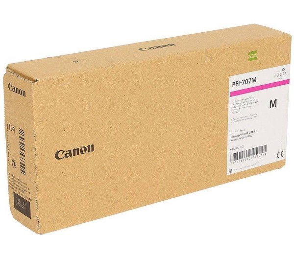 Картридж CANON PFI-707 M пурпурный,  700 мл