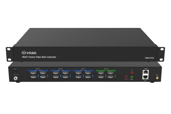 Контроллер видеостены Infobit [iWall X412] Разрешение 1080Р, 4х12 HDMI