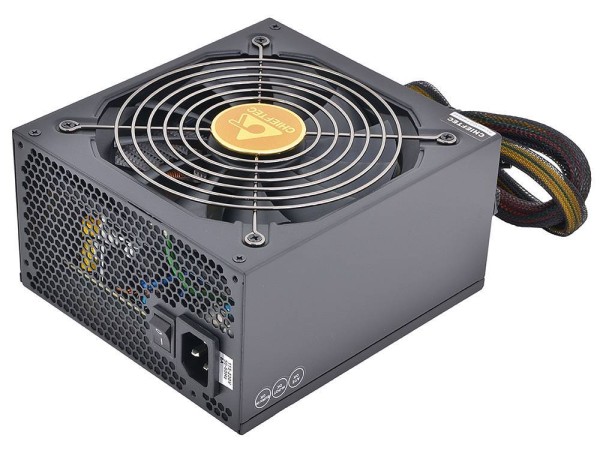 Блок питания Chieftec A-135 APS-550СB <550W, (20+4+4+4) pin, 2x(6+2) pin, 6xSATA, 4xMolex, 2xFDD, 14 см, 85%, частично м