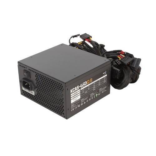 Блок питания Aerocool KCAS PLUS GOLD 850W <850W, (20+4+4+4) pin, 3x(6+2) pin, 8xSATA, 4xMolex, 12 см, 80+ Gold, кабель п