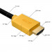 GCR Кабель 2.0m HDMI версия 2.0, HDR 4:2:2, Ultra HD, 4K 60 fps 60Hz/5K*30Hz, 3D, AUDIO, 18.0 Гбит/с, 28/28 AWG, OD7.3mm, тройной экран, черный, желтые коннекторы, GCR-HM441-2.0m Greenconnect HDMI (m) 2.0 - HDMI (m) 2.0 2м жёлтый