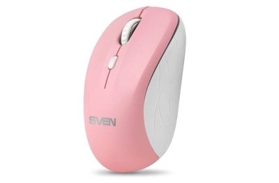 SVEN Беспроводная мышь RX-230W розовая (2,4 GHz, 3+1кл., 800-1600DPI, Soft Touch, блистер)