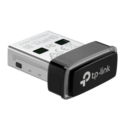 TP-Link Archer TX1U Nano Ультракомпактный Wi-Fi AX300 USB-адаптер, 2,4 ГГц, до 287 Мбит/с, USB 2.0