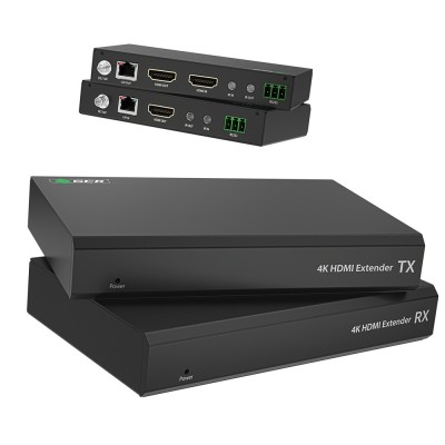 GCR Удлинитель HDMI 2.0 по витой паре 4K 60Hz до 120М передатчик + приемник, поддержка HDCP, IR & POC, RS232, LOOP OUT GreenConnect GCR-54690