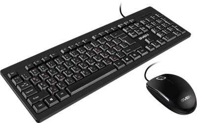 Набор клавиатура+мышь SVEN KB-S320C черный (104 кл., 1000DPI, 2+1кл.) Sven SV-020613