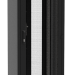 Напольный 19" серверный шкаф MIROTEK 42U,ширина 600мм, глубина 1050мм, двери вентилируемые 86%перфорации: спереди одностворчатая, сзади двухстворчатая,грузоподъемность 1500кг, ролики, цвет RAL9005 (черный) MIROTEK МИР MIR3100