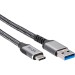 Кабель USB3.2 Gen2, AM->CM, 10Gbs, All Shell 1м VCOM <CU401M-1M> VCOM CU401M-1M