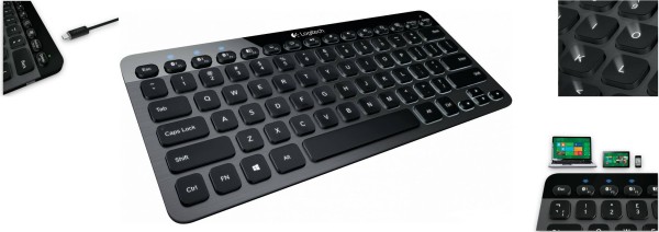 Logitech Клавиатура беспроводная Wireless Bluetooth Illuminated Keyboard K810  