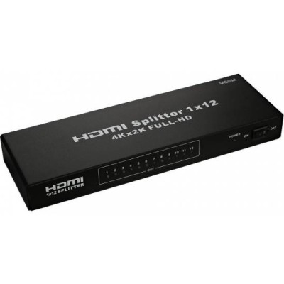 Разветвитель VCOM HDMI Spliitter 1=>12 3D Full-HD 1.4v, каскадируемый <DD4112>