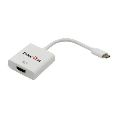Кабель-адаптер USB 3.1 Type-Cm --> HDMI A(f) 3840x2160@60Hz, 10Gbps , 0,15m Telecom