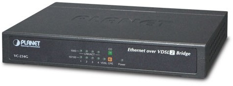 VC-234G конвертер Ethernet в VDSL2, внешний БП PLANET VC-234G