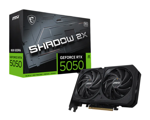 Видеокарта MSI GeForce RTX 5050 8G SHADOW 2X