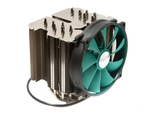 Кулер CPU DEEPCOOL LUCIFER V2 (универсальный, 130W, 12-32 dB, 300-1400 rpm, 120мм, 4pin, медь+ алюминий) RTL 