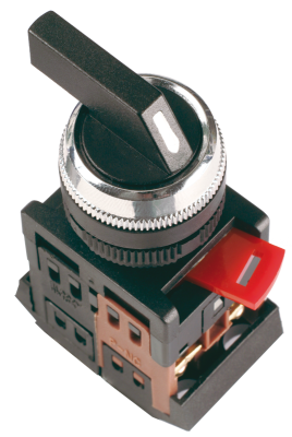 Переключатель АLСLR-22 черный 3 полож. I-O-II 1з+1р IEK IEK BSW10-ALCLR-3-K02
