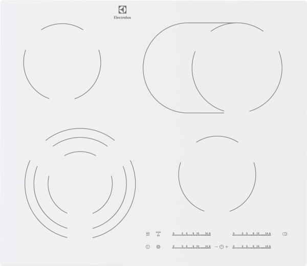 Встраиваемая электрическая панель ELECTROLUX 300 Radiant Hob EHF96547SW