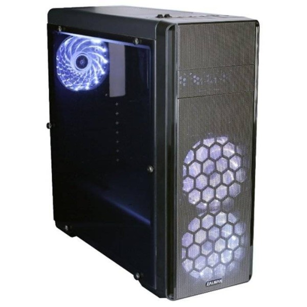 Корпус ZALMAN N3 (2xUSB + USB 3.0, 2xAudio, 3x120мм FAN, прозрачная стенка, ATX, без БП)