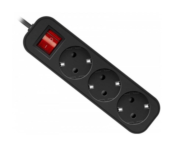 Defender Удлинитель с заземлением G318 Выключатель, 1.8 м, 3 розетки