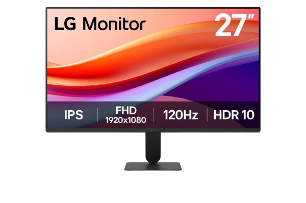 МОНИТОР 27" LG 27U411A-B Black (IPS,1920 x1080, 120Hz, 5 ms, 178°/178°, 250 cd/m, 1500:1, +HDMI 2.0, +D-Sub)