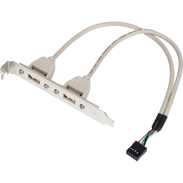 Планка расширения 2 порта USB 2.0 на  заднюю панель ATcom AT5257