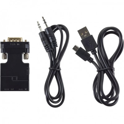 Переходник VGA(M)+audio+microUSB --> HDMI(F)1080*60Hz, VCOM <CA337> VCOM CA337